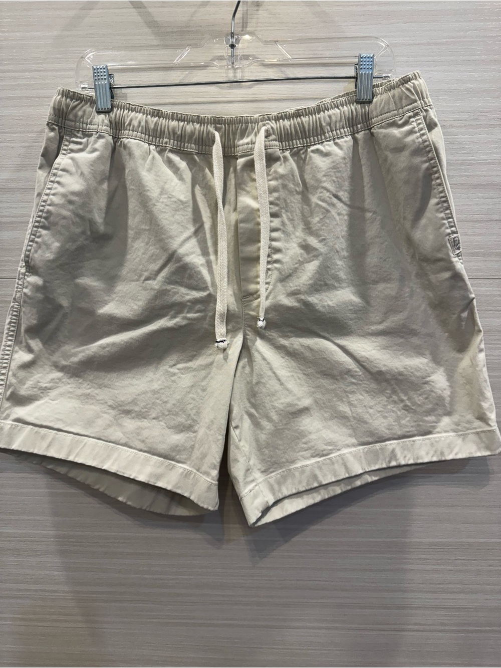 Vineyard Vines Surfside Pull-On Men's Tan 7” Elastic Drawstring Shorts size L